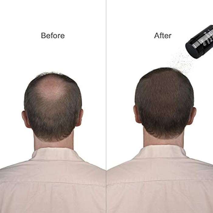 Dexe Hair Building Fibers Color Powder Instantly Thicken Thinning Hair for Men and Women (Black) - Image 4